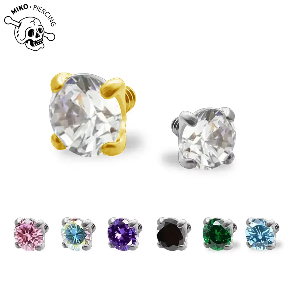 Body Jewelry Implants - 10pcs G23 Implant Grade Titanium 16G
