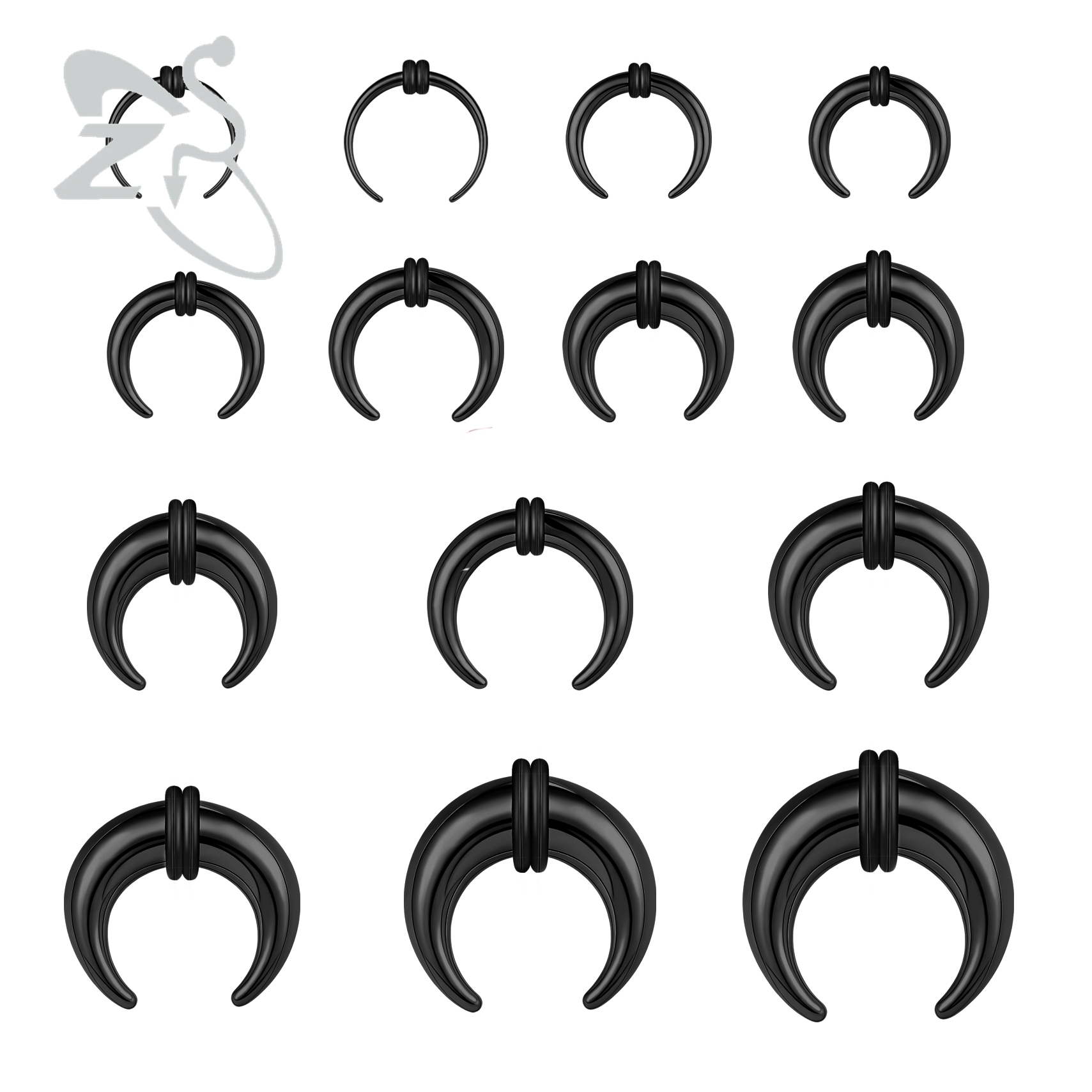 Septum Clicker Ring - ZS 1PC 2G/4G/6G Buffalo Horn Nose