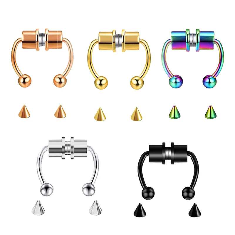 Body Jewelry Nose - Fake Piercing Nose Ring Hoop Septum
