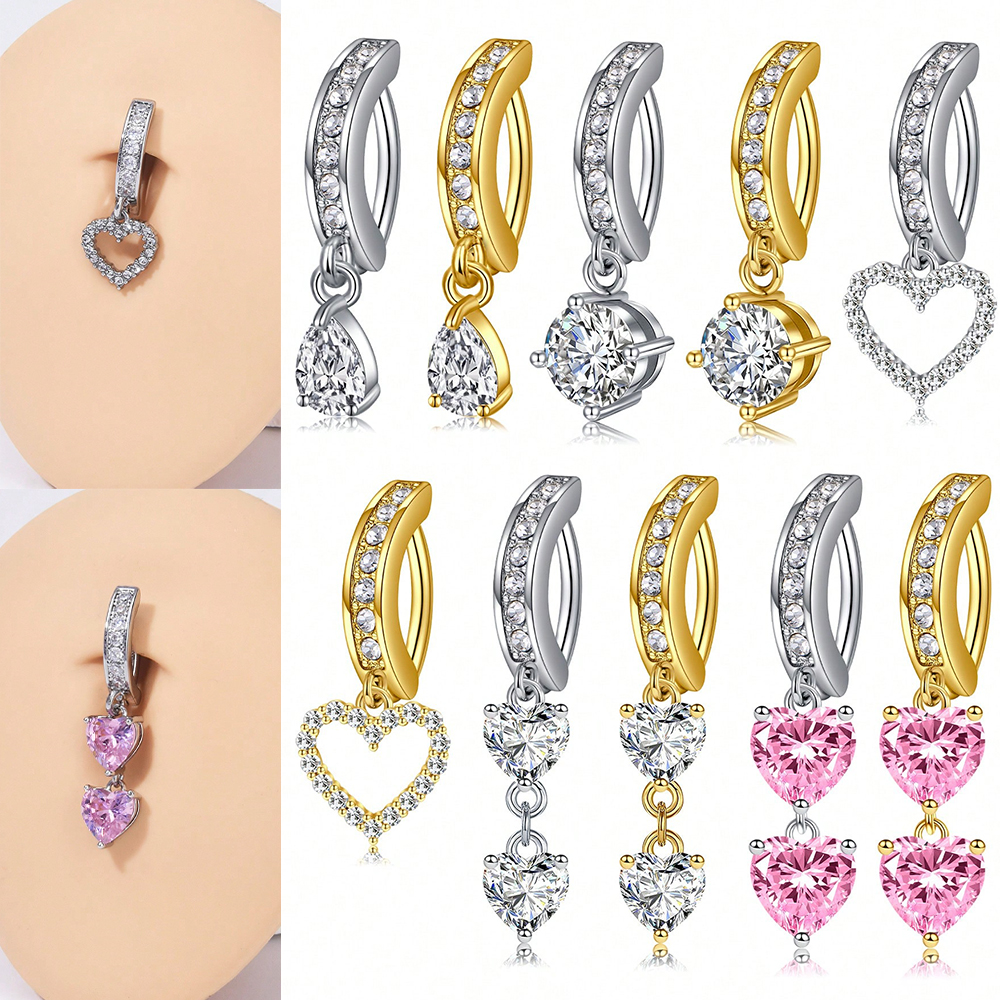 Septum Clicker Ring - 1PC 14G 10mm Belly Button Ring,