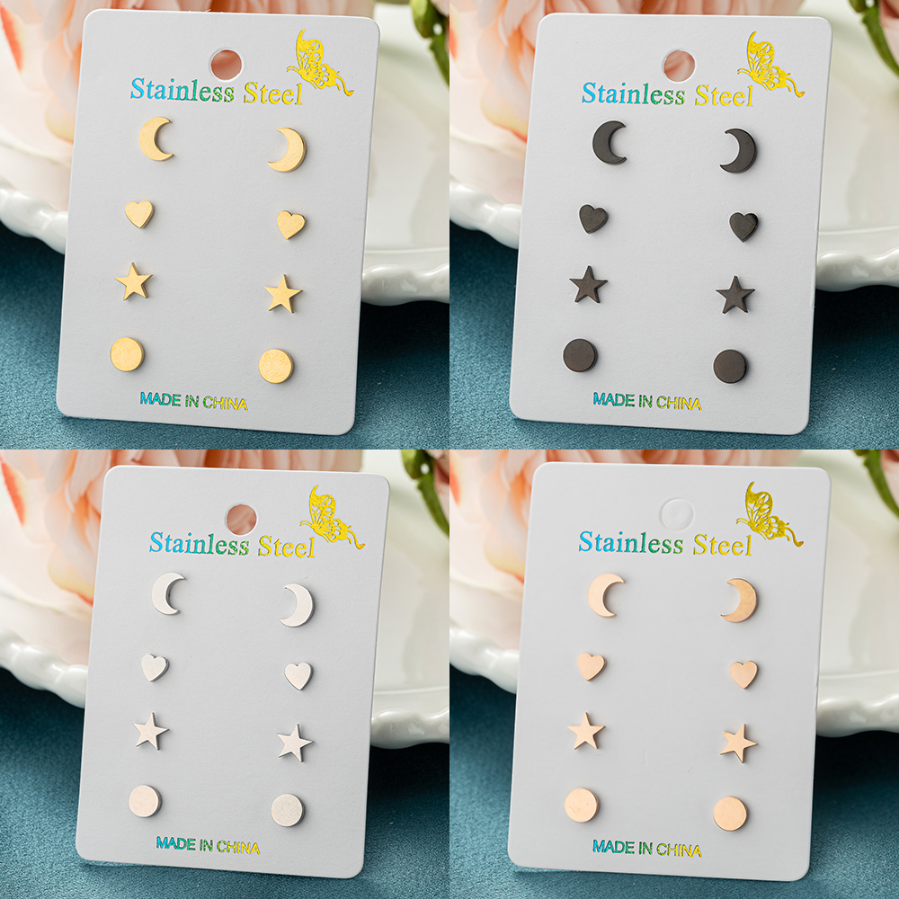 Body Jewelry Hypoallergenic - 4Pairs/Lot Tragus Piercing Earring Ladies Simple