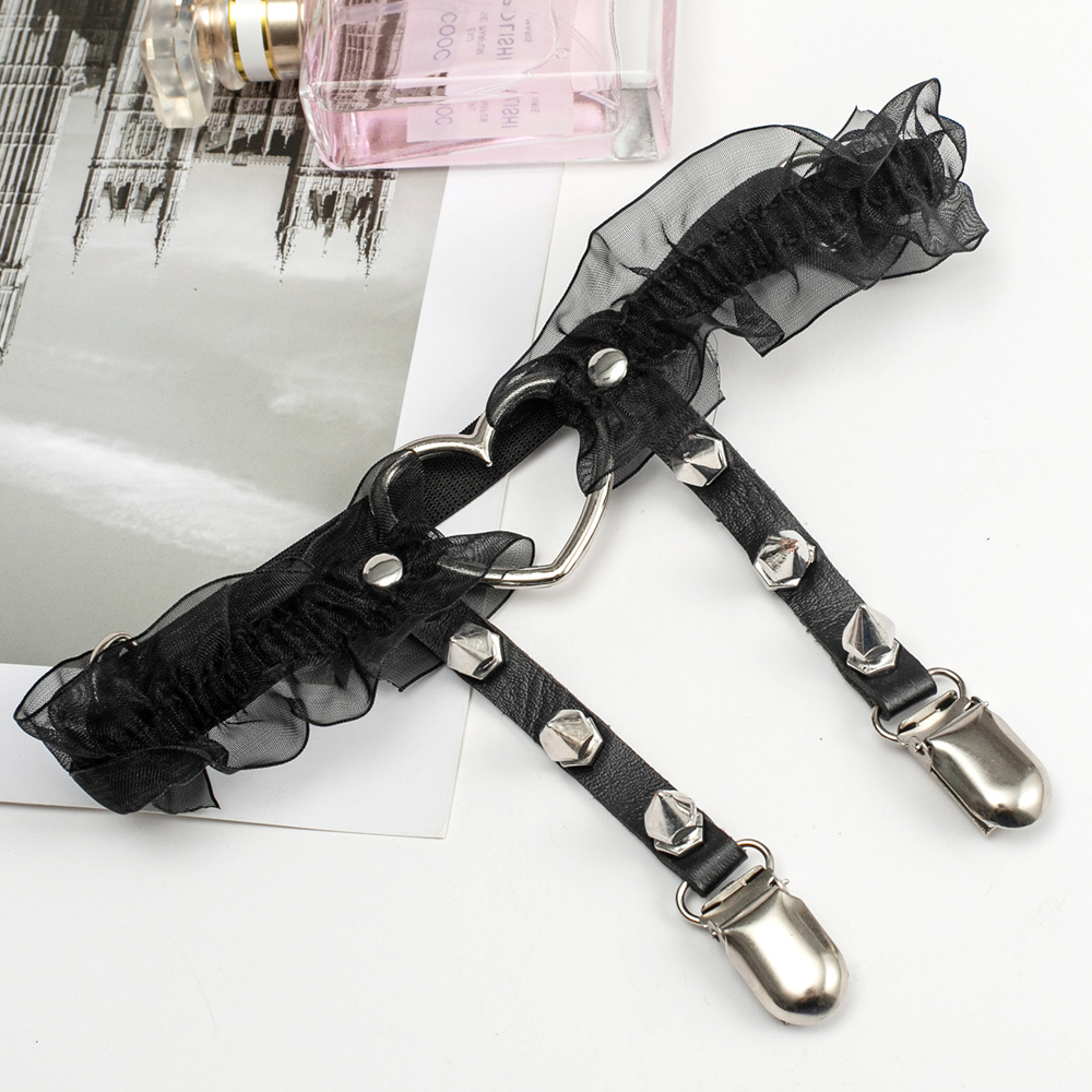 Punk peach heart garter belt P – Body Jewelry Leg Chain recenzja i cena