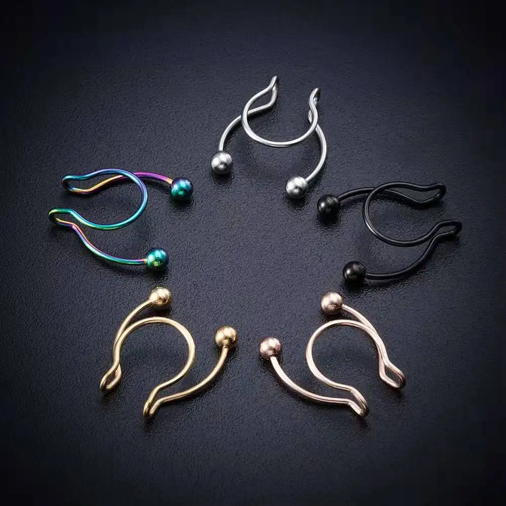 U Shaped Fake Nose Ring Hip Ho – Body Jewelry Nose recenzja i cena