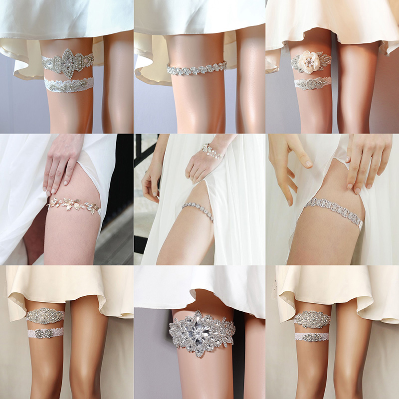Rhinestone Bridal Accessories  – Body Jewelry Leg Chain recenzja i cena