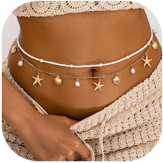 Starfish Waist Chain Women Adj – Body Jewelry Outfit recenzja i cena