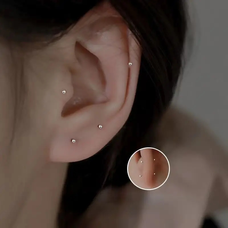 2pcs Ear Piercing Silver Needl – Body Jewelry Implants recenzja i cena