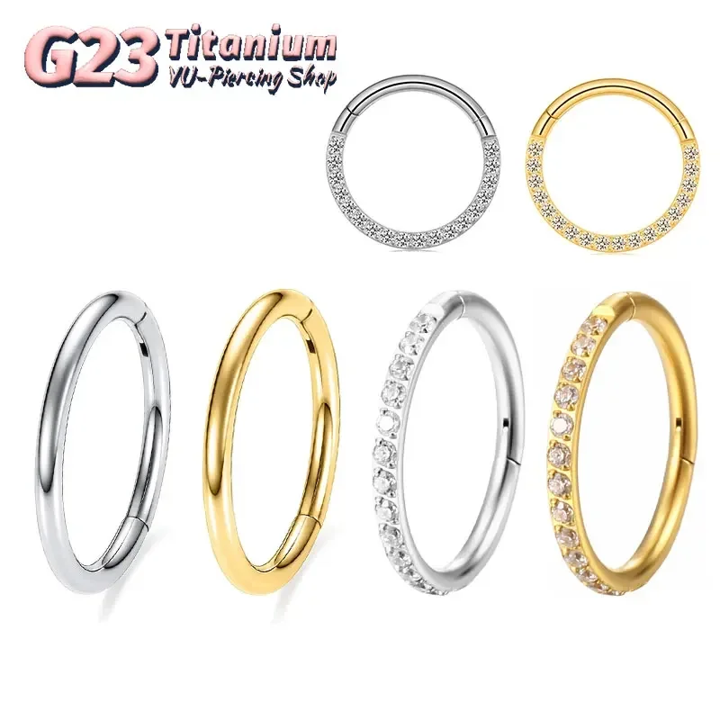 G23 Titanium Nose Ring 14G 16G – Septum Clicker Ring recenzja i cena