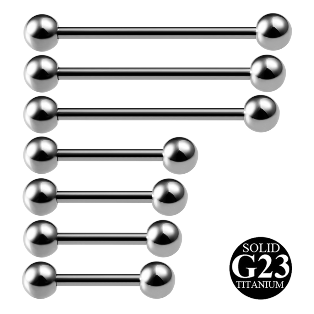 2PCS G23 Titanium Tongue Pierc – Body Jewelry Industrial recenzja i cena