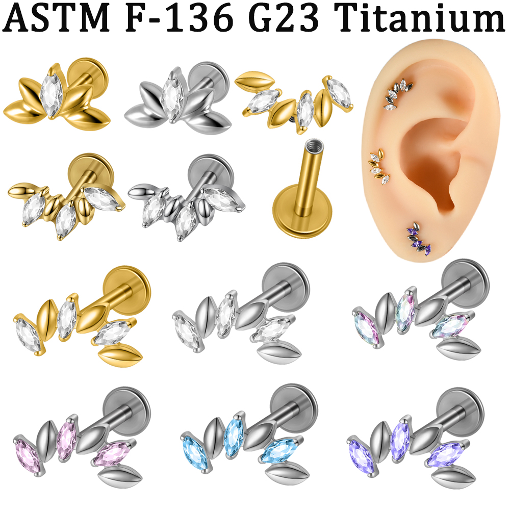 5-1PCs CZ 5/6 Marquise Lip Lab – Body Jewelry Implants recenzja i cena