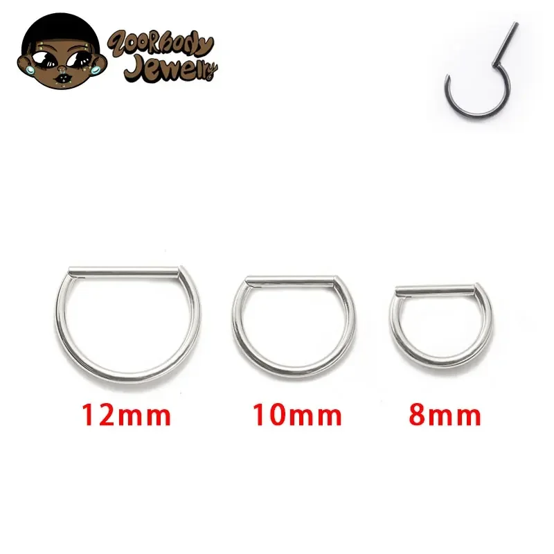 1Pcs G23 Titanium Piercing 16G – Septum Clicker Ring recenzja i cena