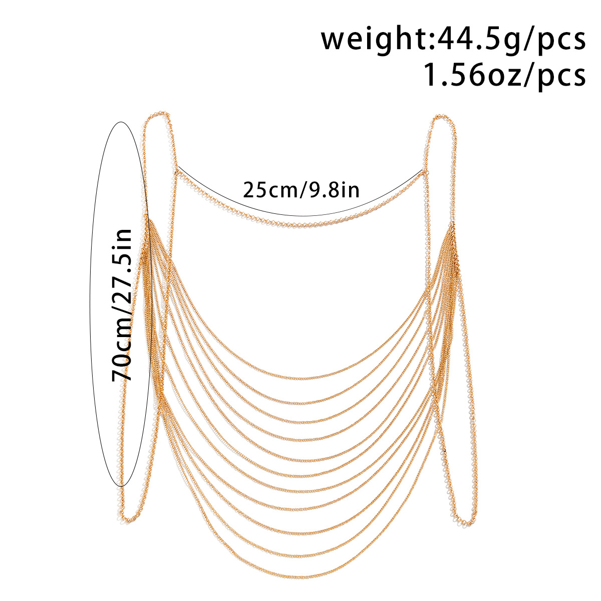 Classic Multi layered Tassel B – Body Jewelry Outfit recenzja i cena