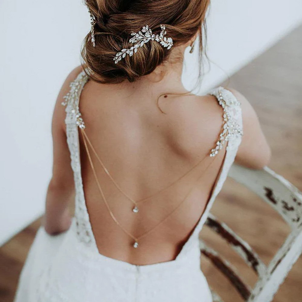 Zircon Tassel Pendant Back Cha – Body Jewelry Outfit recenzja i cena