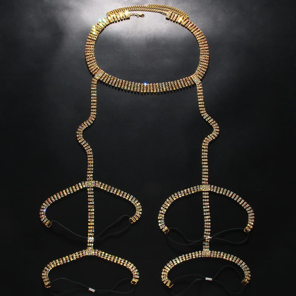 Stonefans Rhinestone Thigh Gar – Body Jewelry Leg Chain recenzja i cena