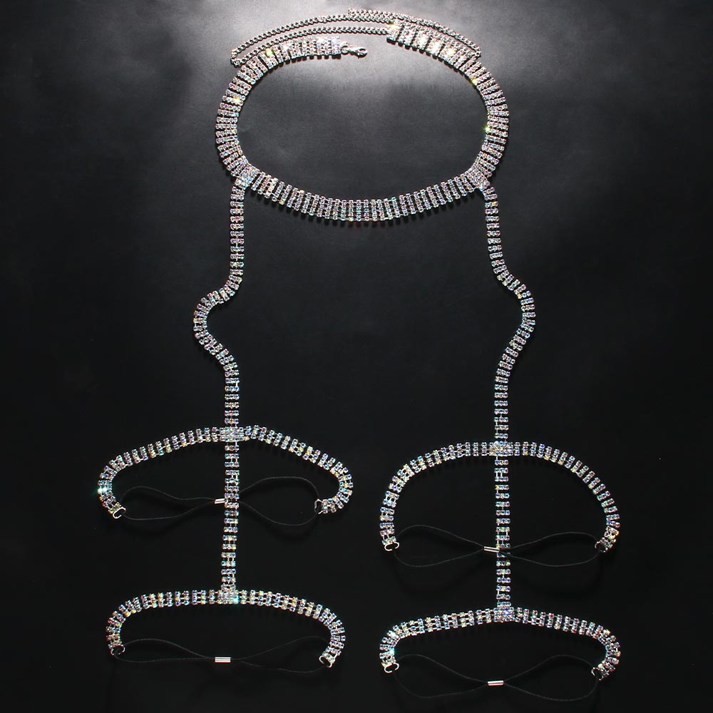 Stonefans Rhinestone Thigh Gar – Body Jewelry Leg Chain recenzja i cena