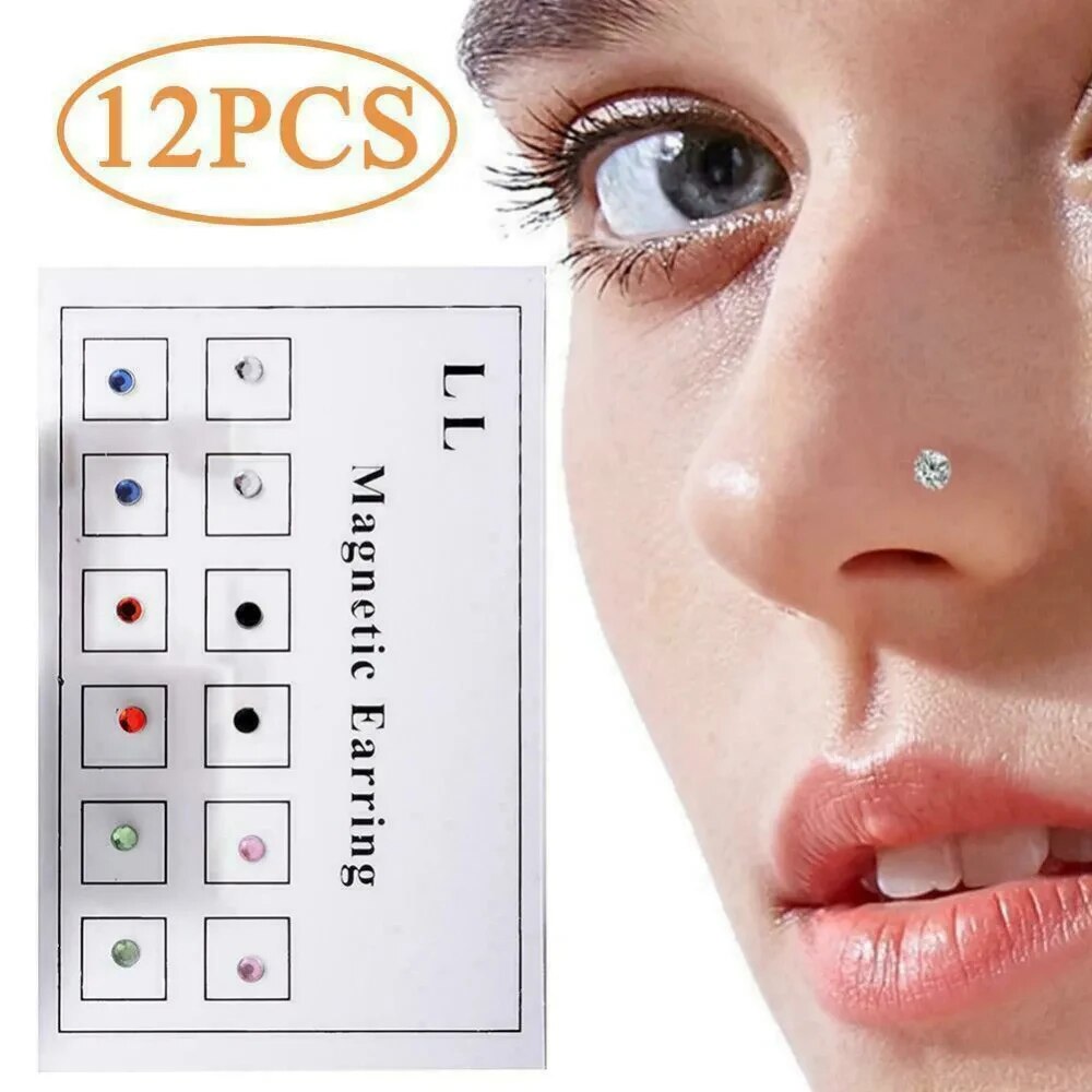 12PCS/Card Fake Cheater Non Pi – Body Jewelry Nose recenzja i cena