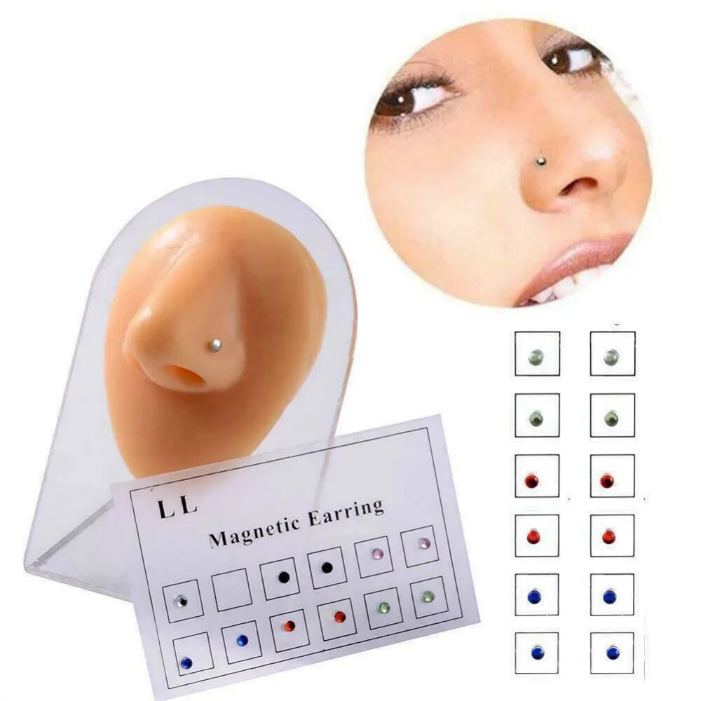 12PCS/Card Fake Cheater Non Pi – Body Jewelry Nose recenzja i cena