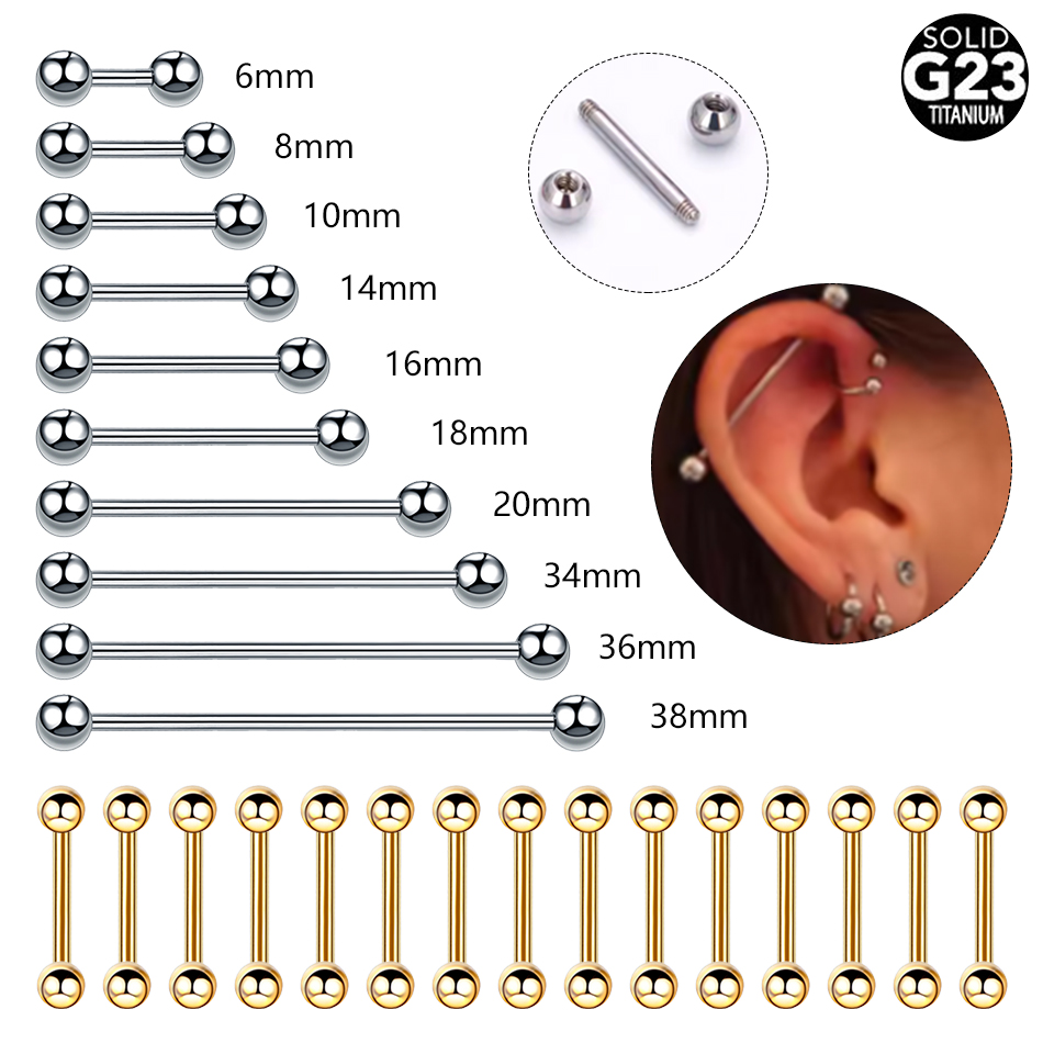 1/5PCS Titanium External Threa – Body Jewelry Industrial recenzja i cena