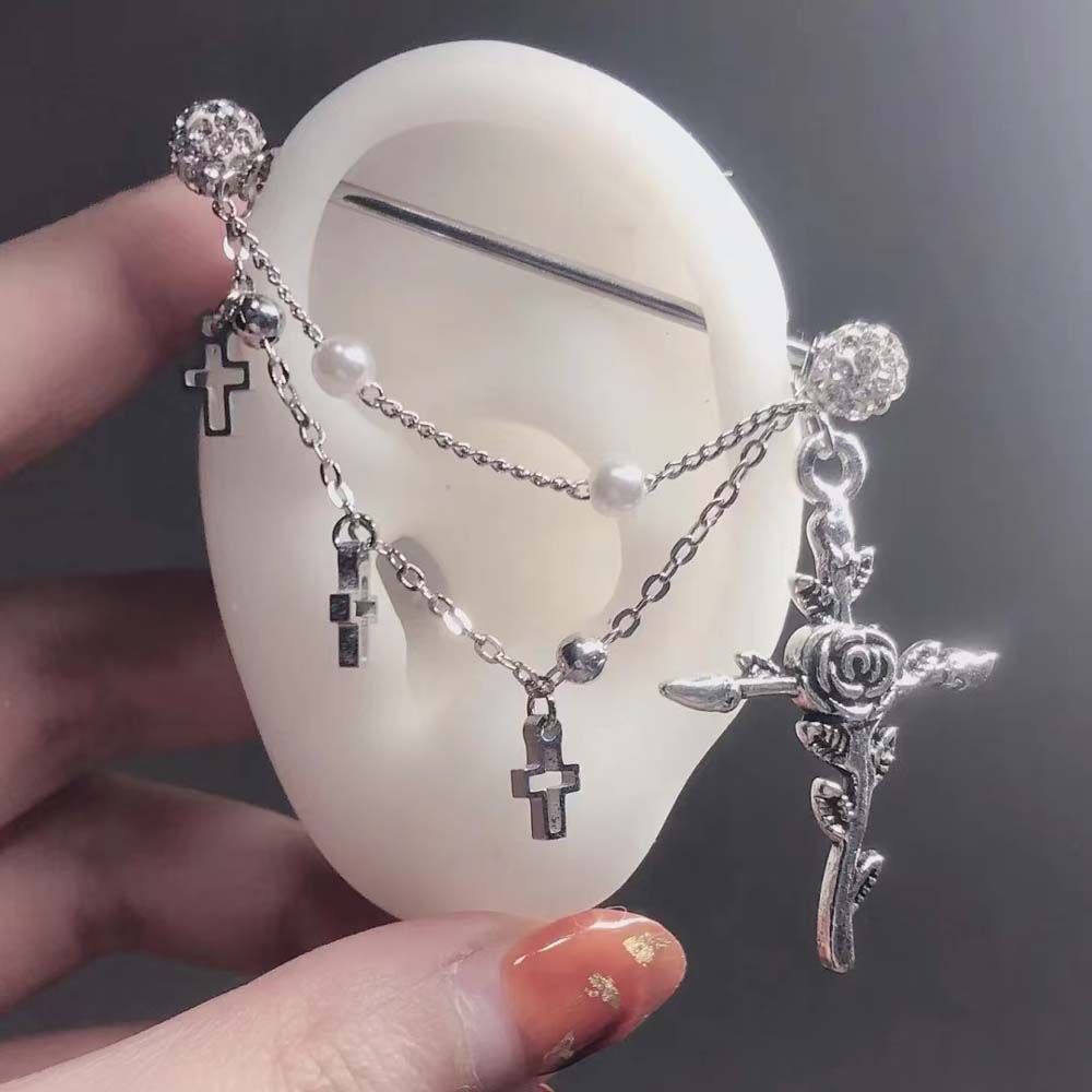 1PC Industrial Scaffold Barbel – Body Jewelry Industrial recenzja i cena