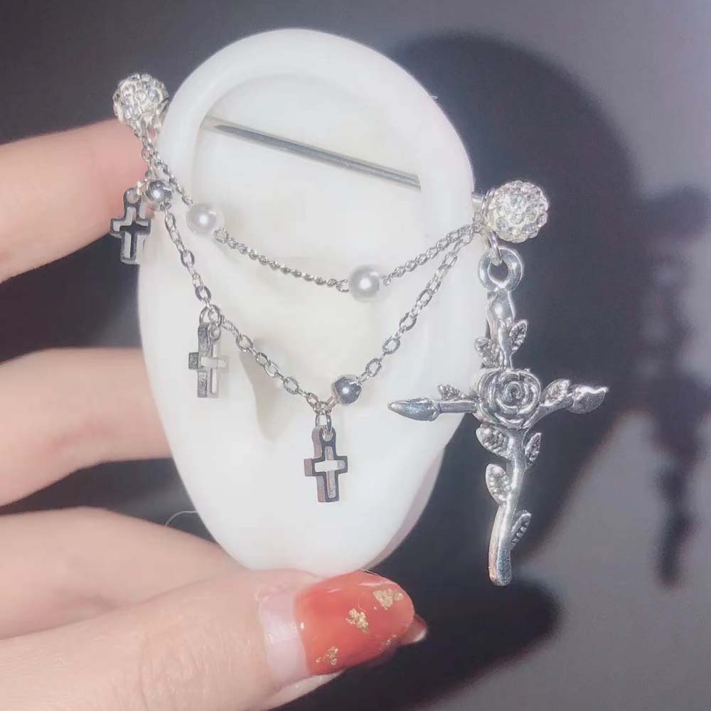 1PC Industrial Scaffold Barbel – Body Jewelry Industrial recenzja i cena