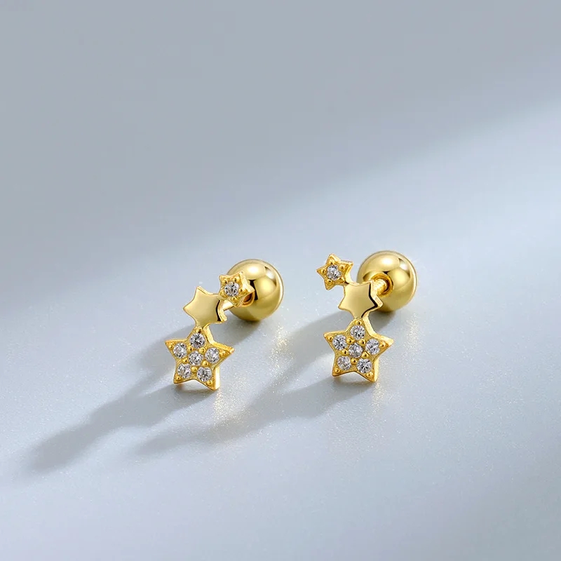Gold Color Cubic Zirconia Stud – Body Jewelry Hypoallergenic recenzja i cena