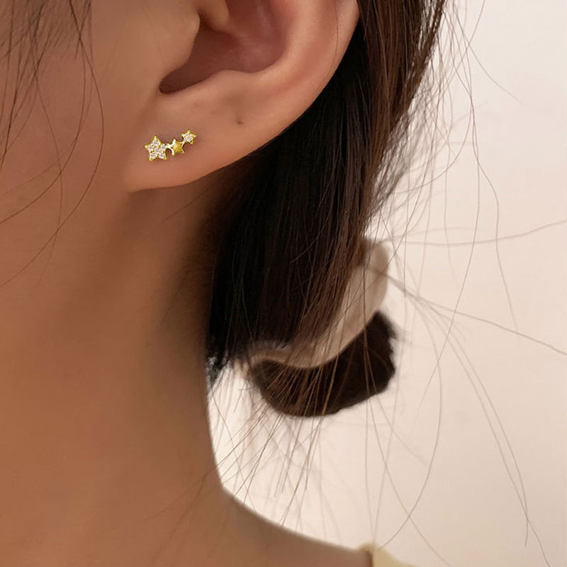 Gold Color Cubic Zirconia Stud – Body Jewelry Hypoallergenic recenzja i cena