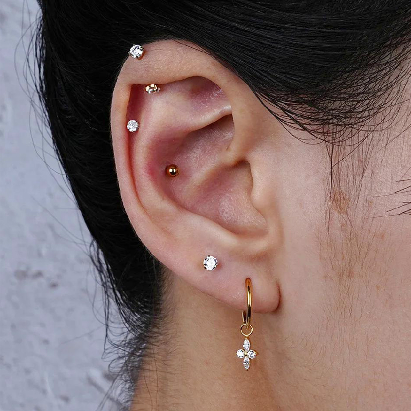 1Pc 18G/16G Titanium Dangle Hu – Septum Clicker Ring recenzja i cena