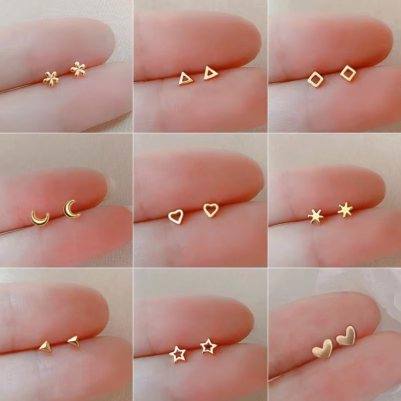 925 Silver Needles Gold Color  – Body Jewelry Hypoallergenic recenzja i cena