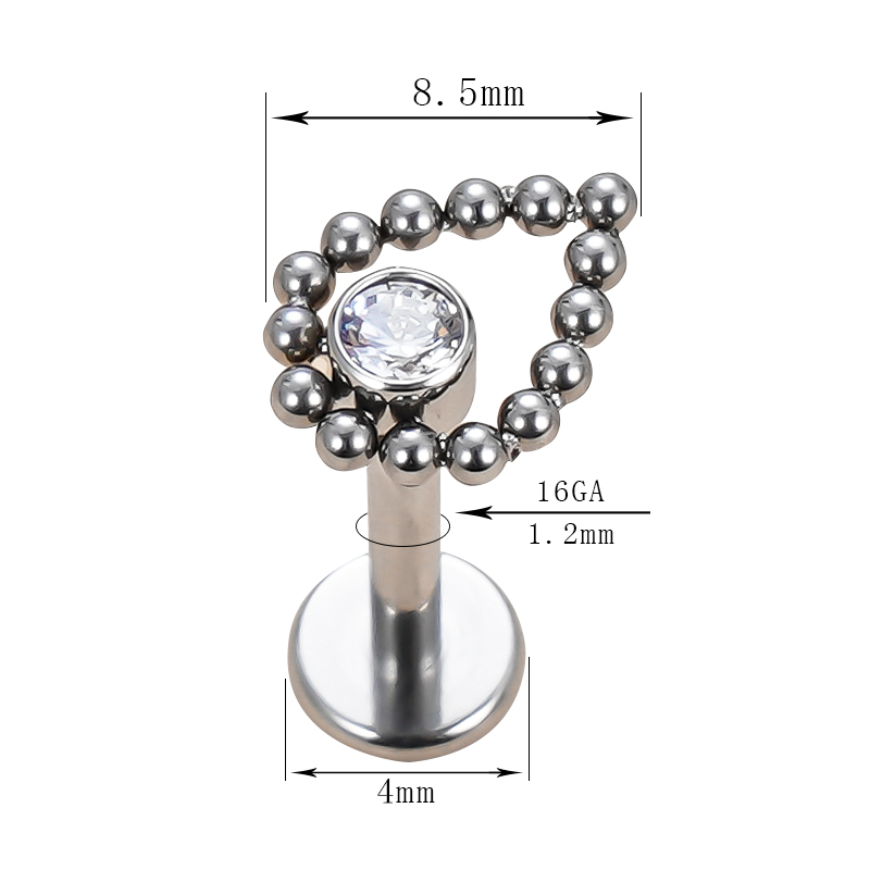 1pc  G23 Titanium 16G Welded B – Body Jewelry Amazon recenzja i cena