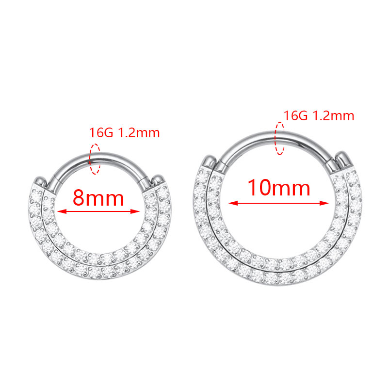 ASTM F136 Titanium Clicker Sep – Septum Clicker Ring recenzja i cena