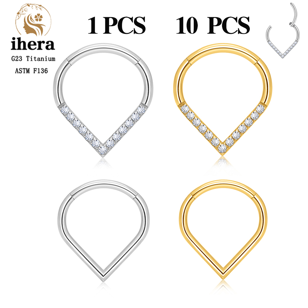G23 Titanium F136 Water Drop N – Septum Clicker Ring recenzja i cena