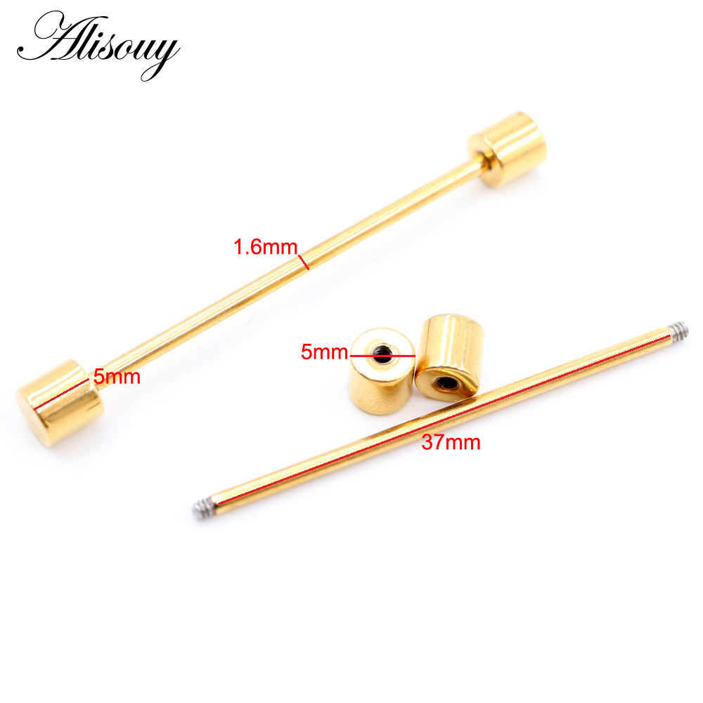 Alisouy 2pcs 14G Stainless Ste – Body Jewelry Industrial recenzja i cena