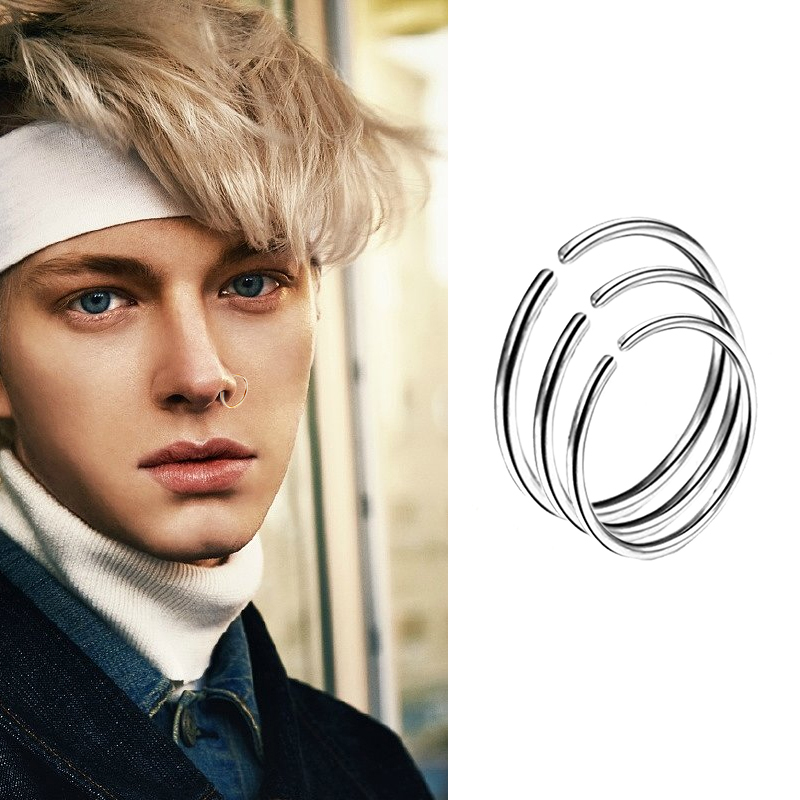 9pcs/lot Steel Ear Piercings H – Septum Clicker Ring recenzja i cena