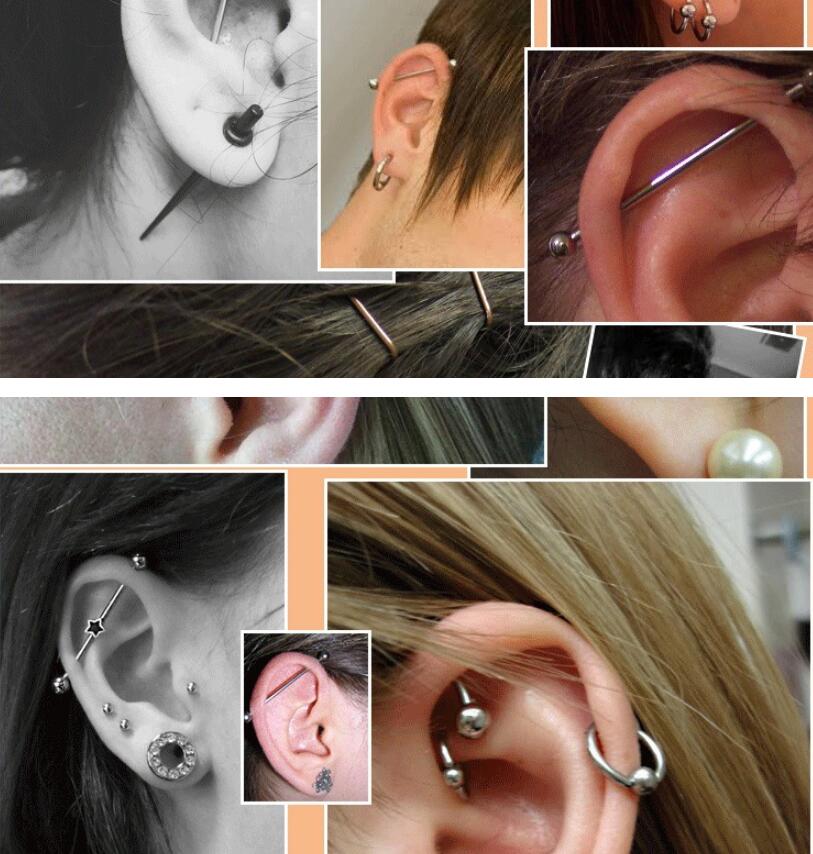 2 Pieces 0.8mm Stainless Steel – Body Jewelry Industrial recenzja i cena
