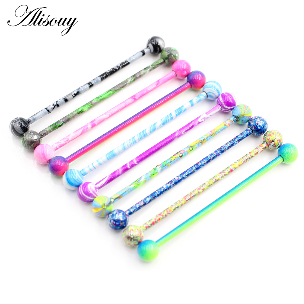 Alisouy 2PC Candy Baking Paint – Body Jewelry Industrial recenzja i cena