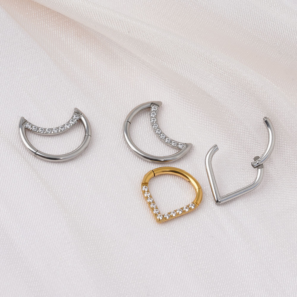 F136 Titanium Hinged Tear Drop – Septum Clicker Ring recenzja i cena