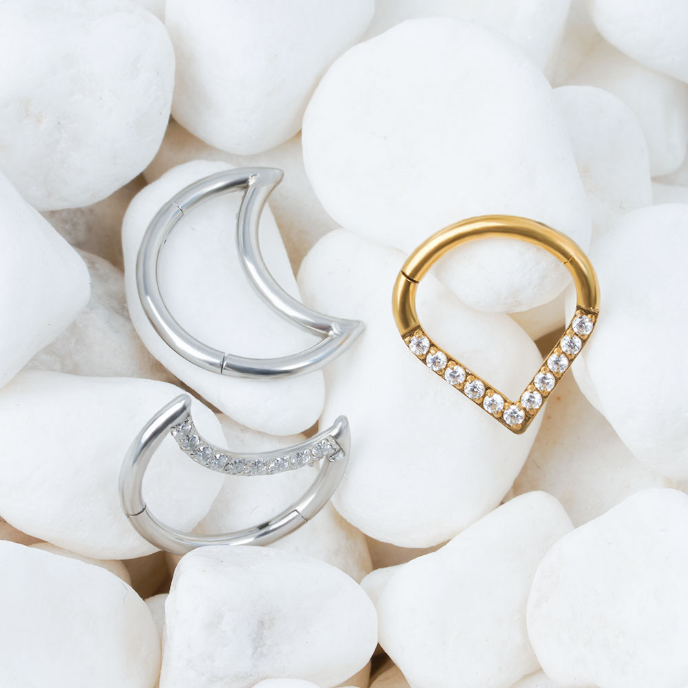 F136 Titanium Hinged Tear Drop – Septum Clicker Ring recenzja i cena
