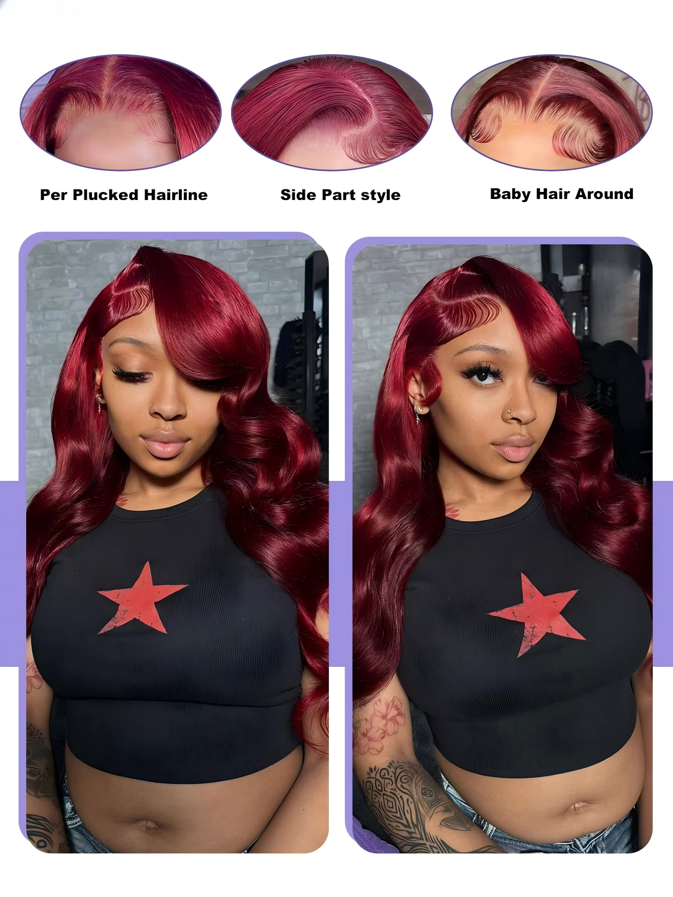 99j Burgundy Lace Front Human  – Body Jewelry Underwear recenzja i cena