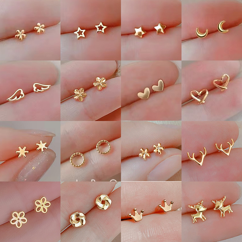 Korean Minimalism Gold Color S – Body Jewelry Hypoallergenic recenzja i cena