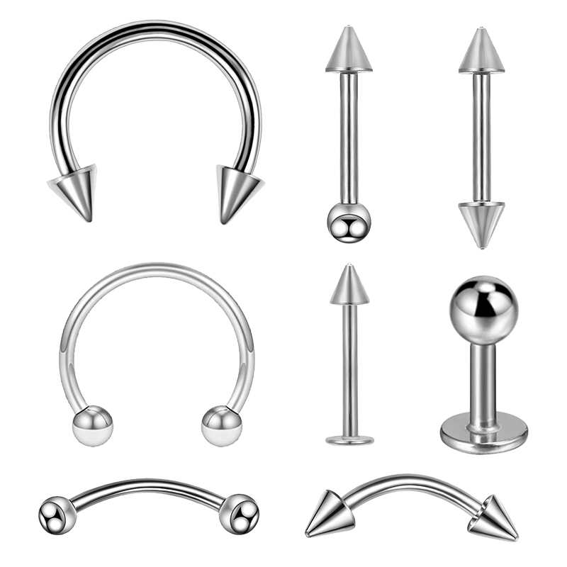 8PCS/Set Fashion Piercing Set  – Septum Clicker Ring recenzja i cena