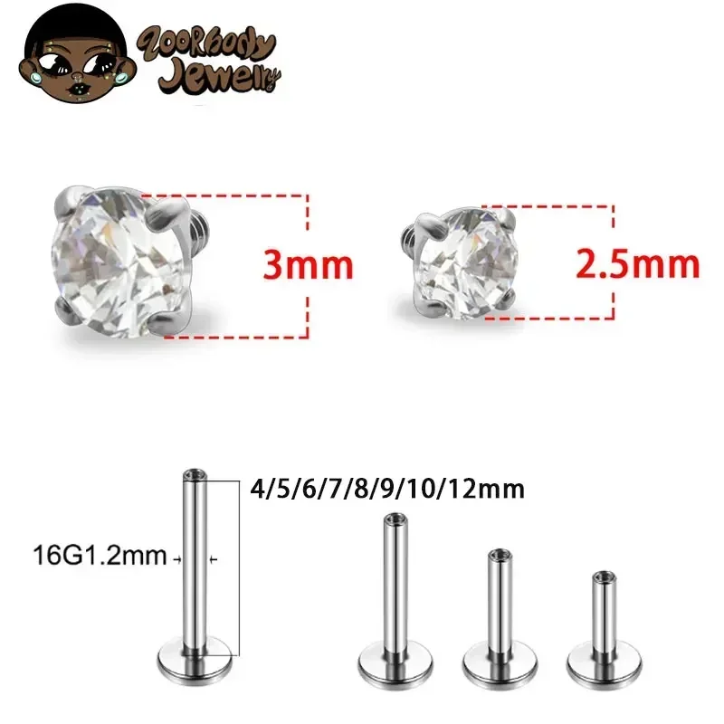 1Pcs G23 Titanium Piercing CZ  – Septum Clicker Ring recenzja i cena