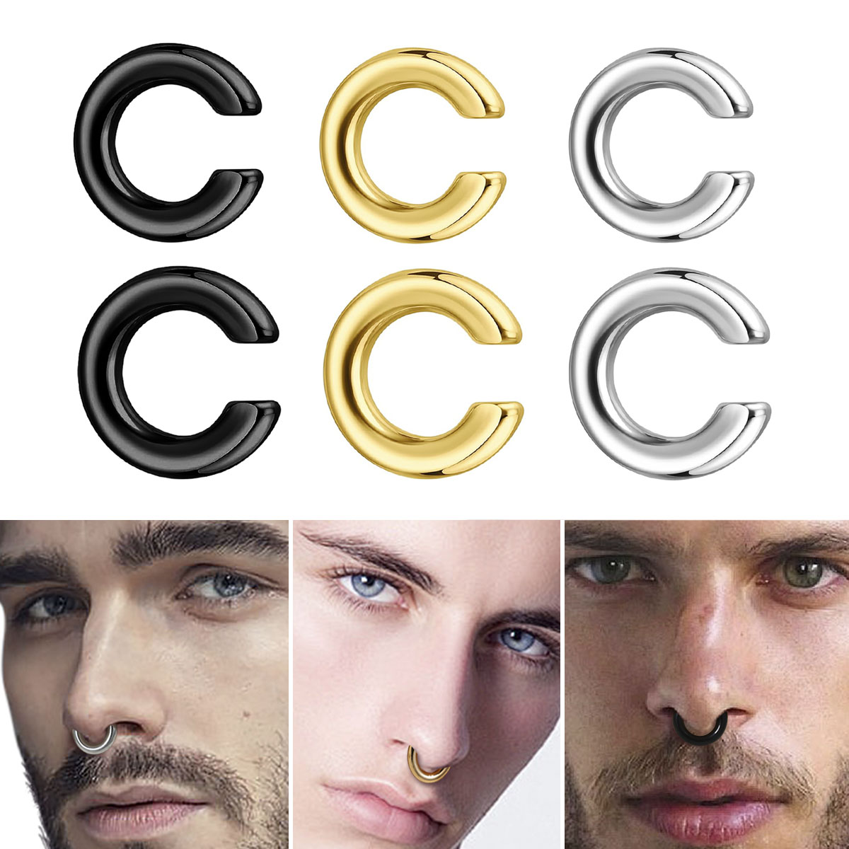 1pc Exaggerated c-Shaped Non-P – Body Jewelry Nose recenzja i cena