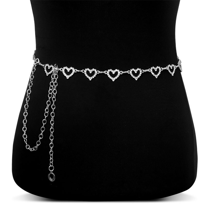 Fashion Rhinestone Heart Waist – Body Jewelry Outfit recenzja i cena