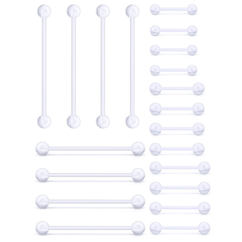 14G Clear Bioflex Flexible Acr – Body Jewelry Industrial recenzja i cena