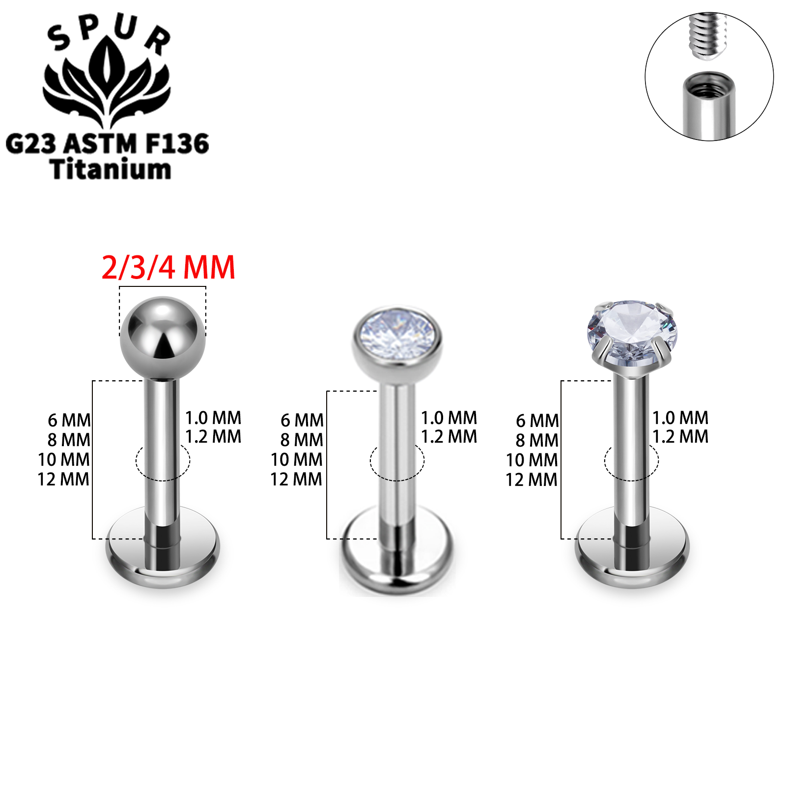 On Sale 10/50pc 16G/18G G23 Ti – Body Jewelry On Sale recenzja i cena