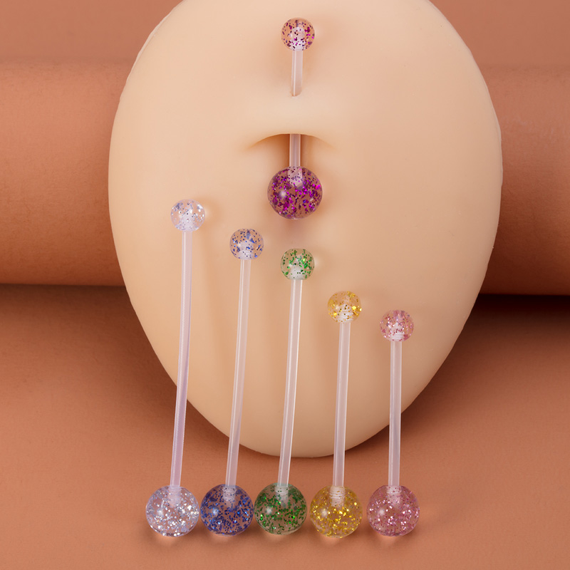 6pcs Flexible Navel Piercing A – Body Jewelry Industrial recenzja i cena