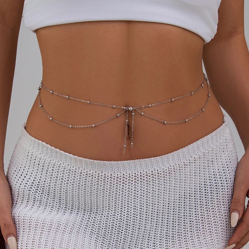 KunJoe Multilayer Gold Color T – Body Jewelry Outfit recenzja i cena