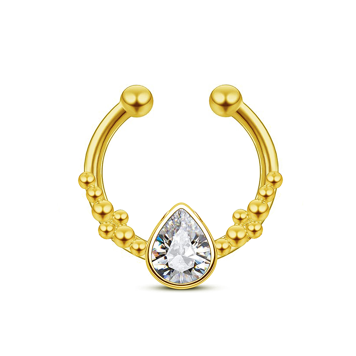 Stainless Steel Horseshoe Wate – Body Jewelry Nose recenzja i cena