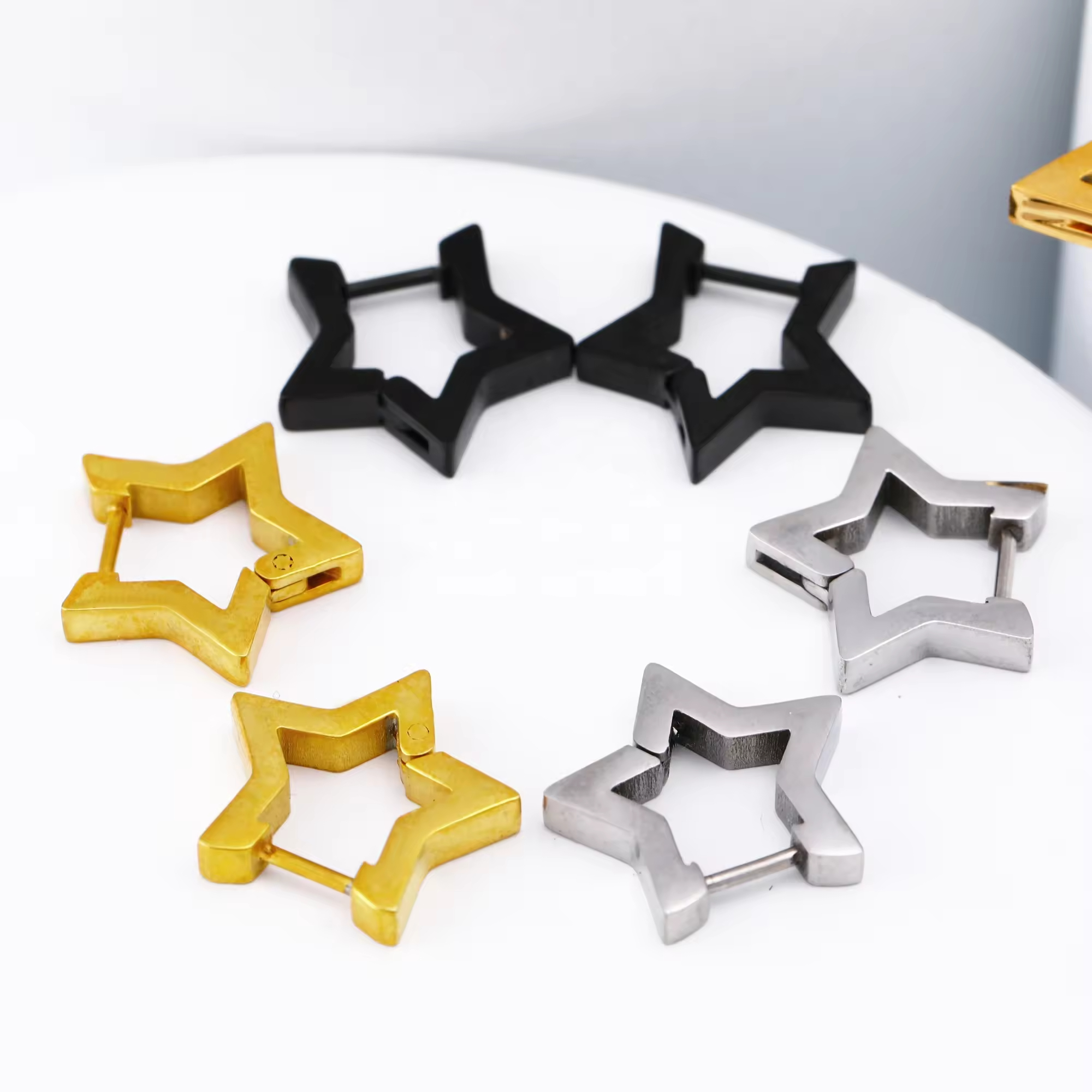 Waterproof Fashion Hip Hop Sta – Body Jewelry Hypoallergenic recenzja i cena