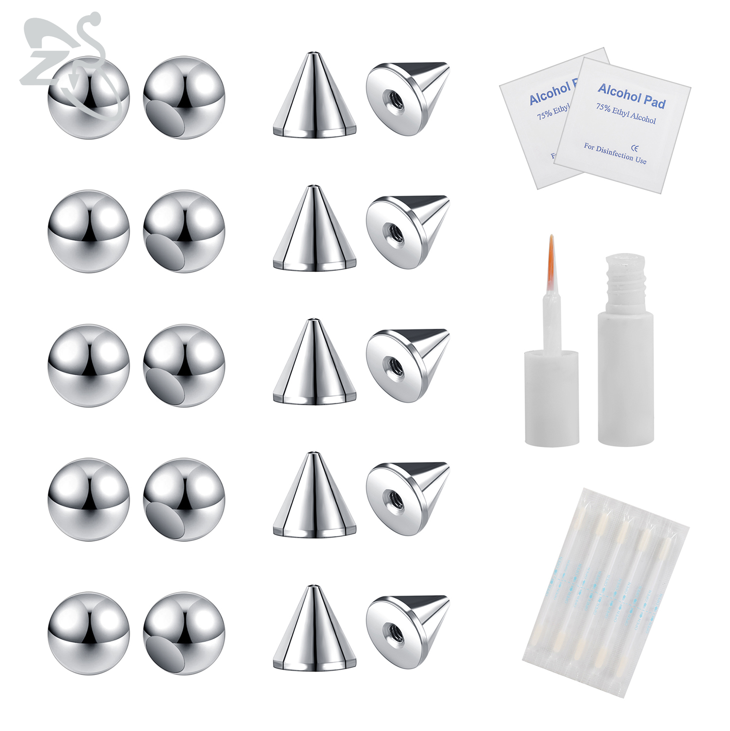 ZS 1 Set Fake Eyebrow Ring Men – Body Jewelry Nose recenzja i cena