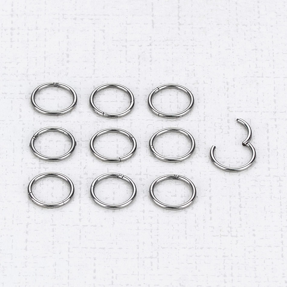 1PC G23 Titanium Hinged Segmen – Septum Clicker Ring recenzja i cena